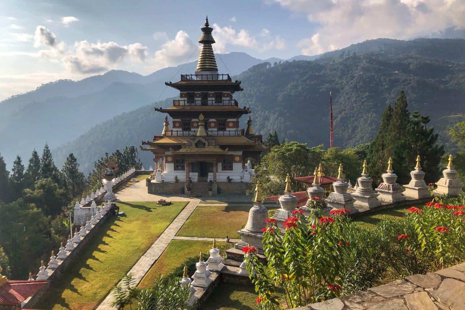 Peaceful Bhutan landscape